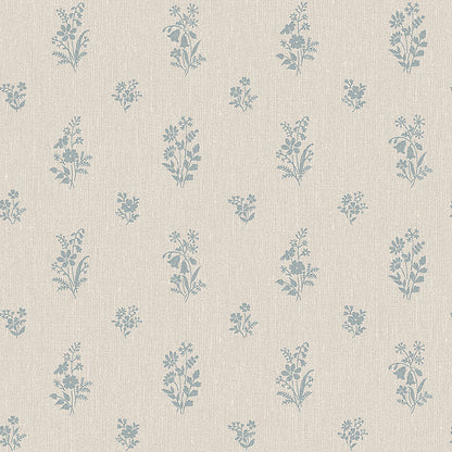 SCHUMACHER WALLCOVERING  BORASTAPETER PETIT FLEURS   BLUE   - 4264