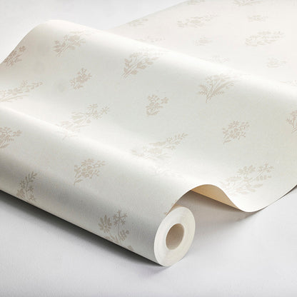 SCHUMACHER WALLCOVERING  BORASTAPETER PETIT FLEURS   NATURAL   - 4265