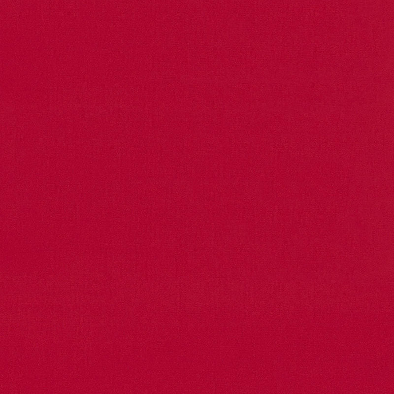 Solid scarlet velvet swatch with a soft nap and vibrant color.