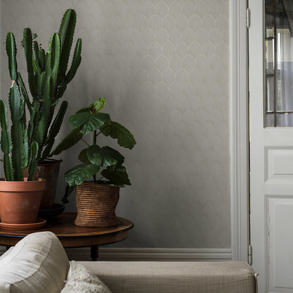 SCHUMACHER WALLCOVERING  BORASTAPETER GOLDEN ARCHES   STONE AND GOLD   - 4274