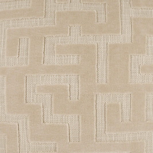 D.V. KAP HOME 4274-YARD Calvera Fabric Geometric, Modern, Transitional  Ivory   - Calvera