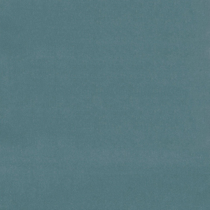 Teal velvet fabric with a soft nap; suitable for upholstery.