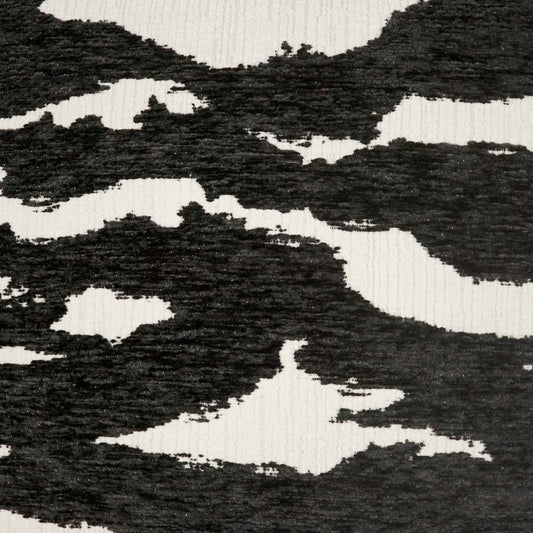D.V. KAP HOME 4276-C-YARD Felix Fabric - Caviar Transitional, Abstract  Black   - Felix