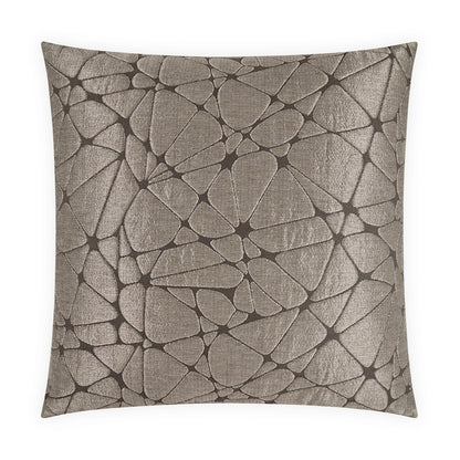 D.V. KAP HOME   24" x 24" Amelie Pillow - Aluminum Glam, Modern, Transitional, Abstract    - 4277-A-2424