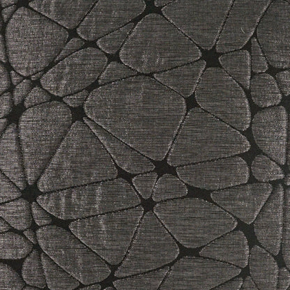 D.V. KAP HOME   24" x 24" Amelie Pillow - Gunmetal Glam, Modern, Transitional, Abstract    - 4277-G-2424