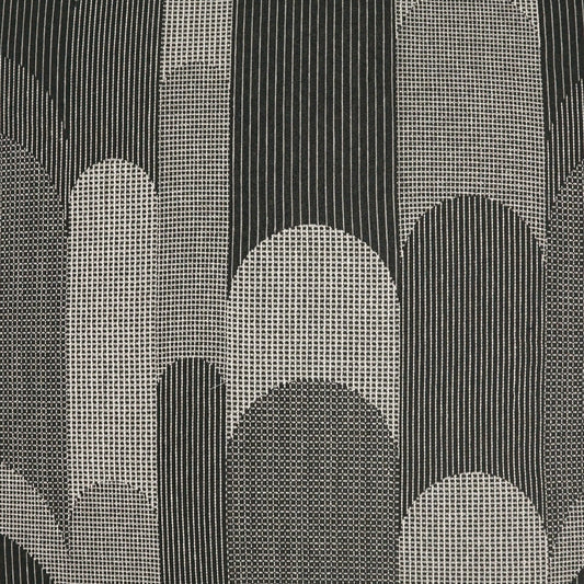 D.V. KAP HOME 4278-E-YARD Balutto Fabric - Ebony Modern, Geometric  Black, Charcoal   - Balutto