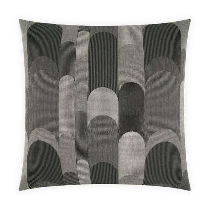 D.V. KAP HOME   24" x 24" Balutto Pillow - Ebony Modern, Geometric    - 4278-E-2424