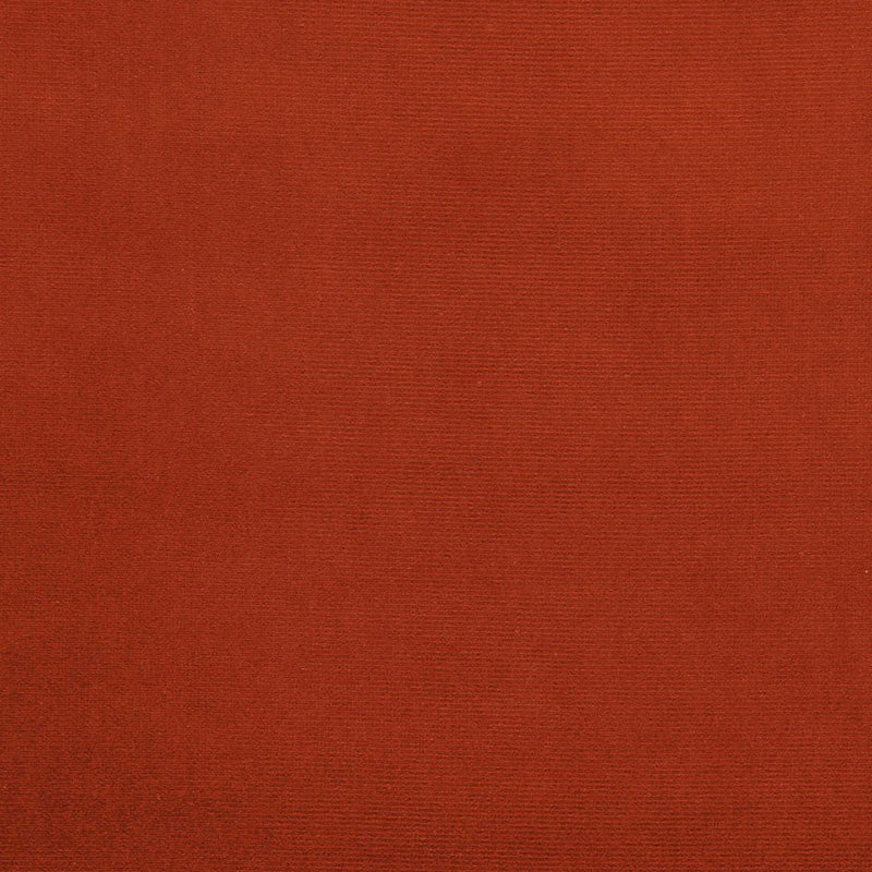 Solid rust-orange fabric texture with fine weave; warm, versatile textile for apparel or home decor.