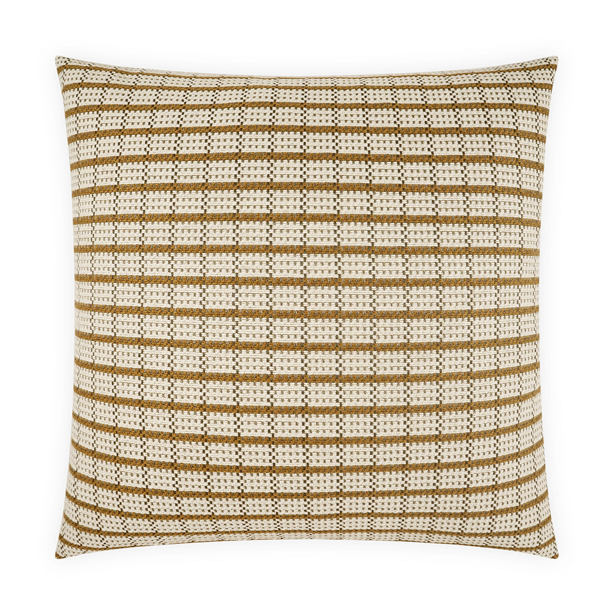 D.V. KAP HOME   24" x 24" Grazino Pillow - Sisal Plaid - Check, Beach, Farmhouse, Modern    - 4282-S-2424