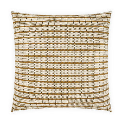 D.V. KAP HOME   24" x 24" Grazino Pillow - Sisal Plaid - Check, Beach, Farmhouse, Modern    - 4282-S-2424