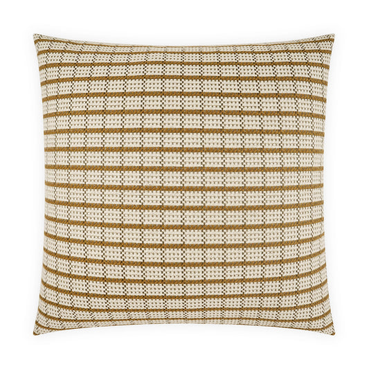 D.V. KAP HOME   24" x 24" Grazino Pillow - Sisal Plaid - Check, Beach, Farmhouse, Modern    - 4282-S-2424