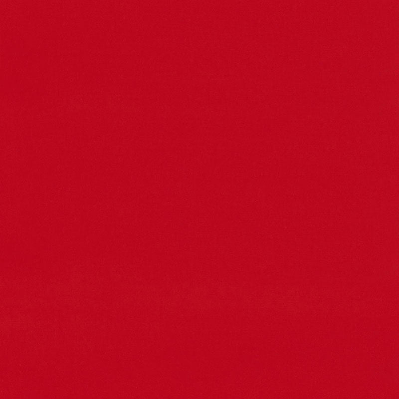 Solid red color swatch with smooth texture; plain, pattern-free red.