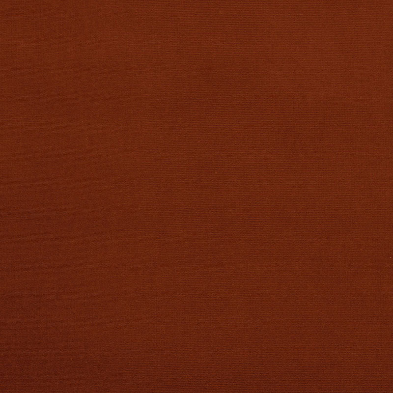 Solid burnt-orange velvet swatch with a plush, smooth pile.