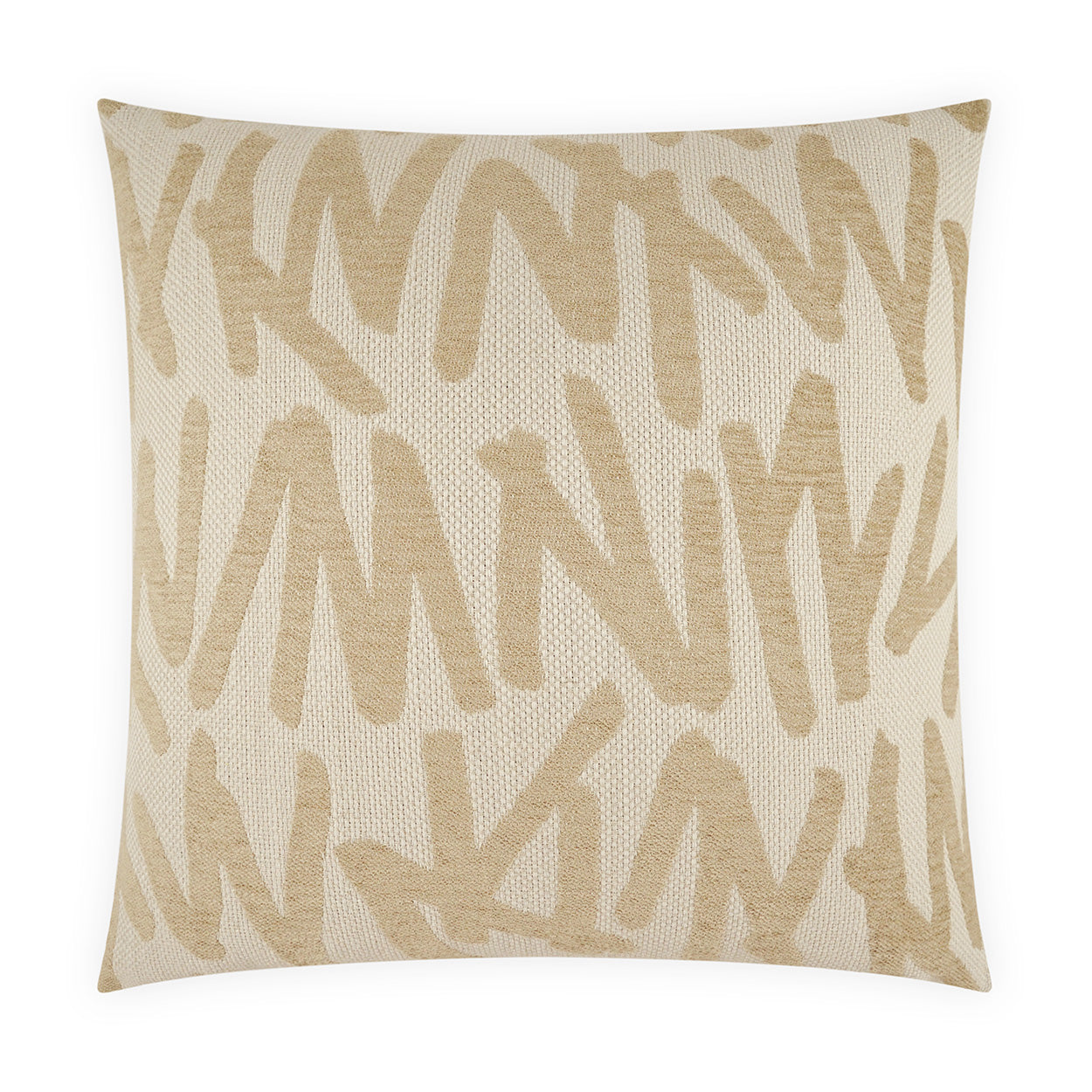 D.V. KAP HOME   24" x 24" Gambit Pillow - Bone Modern, Abstract, Beach    - 4286-B-2424