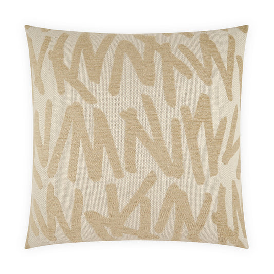 D.V. KAP HOME   24" x 24" Gambit Pillow - Bone Modern, Abstract, Beach    - 4286-B-2424
