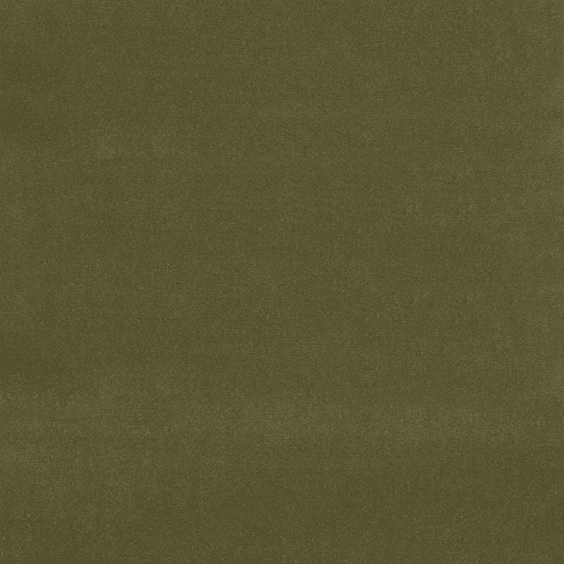 Olive green textured fabric swatch with subtle nap, rectangular for upholstery or crafts.