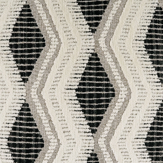 D.V. KAP HOME 4287-P-YARD Charmed Fabric - Piano Modern, Geometric, Western Chic, Global  Ivory, Black   - Charmed