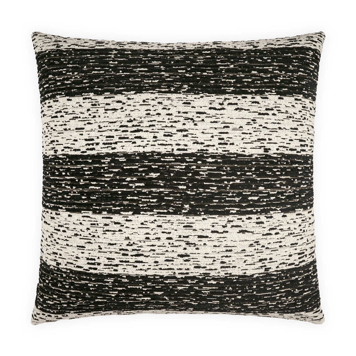 D.V. KAP HOME   24" x 24" Helios Pillow - Obsidian Stripes, Transitional, Global    - 4289-O-2424