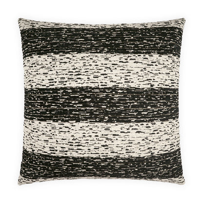 D.V. KAP HOME   24" x 24" Helios Pillow - Obsidian Stripes, Transitional, Global    - 4289-O-2424