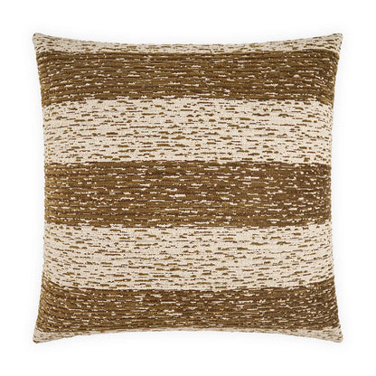 D.V. KAP HOME   24" x 24" Helios Pillow - Walnut Stripes, Transitional, Global    - 4289-W-2424