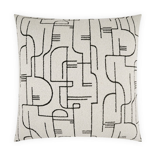 D.V. KAP HOME   24" x 24" Lloyd Pillow - Onyx Modern, Geometric, Abstract    - 4290-O-2424