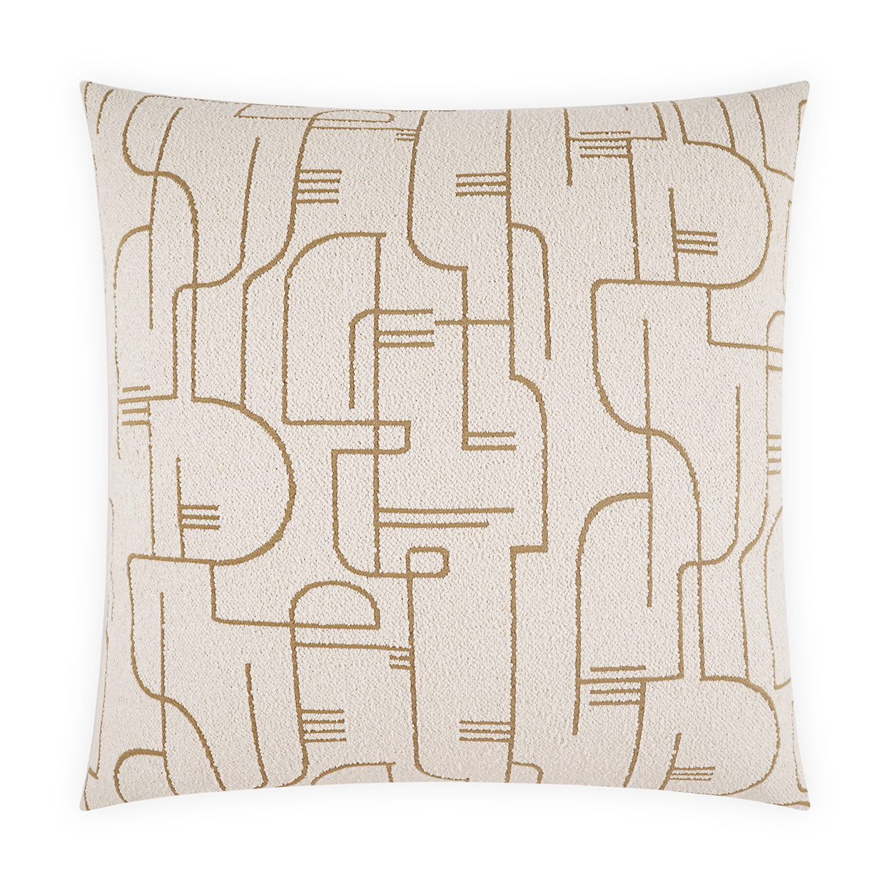 D.V. KAP HOME   24" x 24" Lloyd Pillow - Tan Modern, Geometric, Abstract    - 4290-T-2424