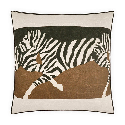 D.V. KAP HOME   24" x 24" Savannah Stripe Animal, Novelty, Global    - 4291-2424