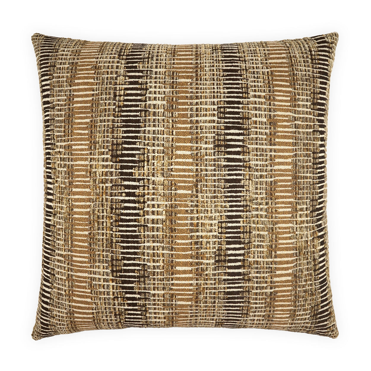 D.V. KAP HOME   24" x 24" Ramone Pillow - Bronze Stripes, Global    - 4293-B-2424