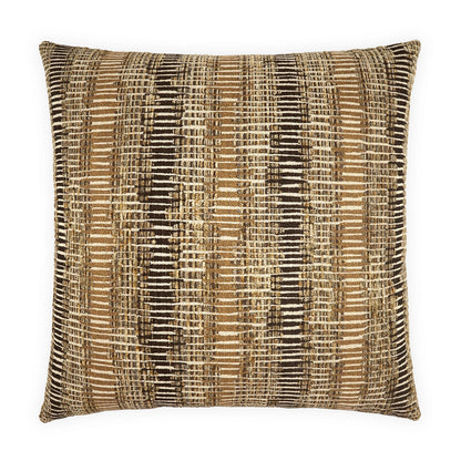 D.V. KAP HOME   24" x 24" Ramone Pillow - Bronze Stripes, Global    - 4293-B-2424