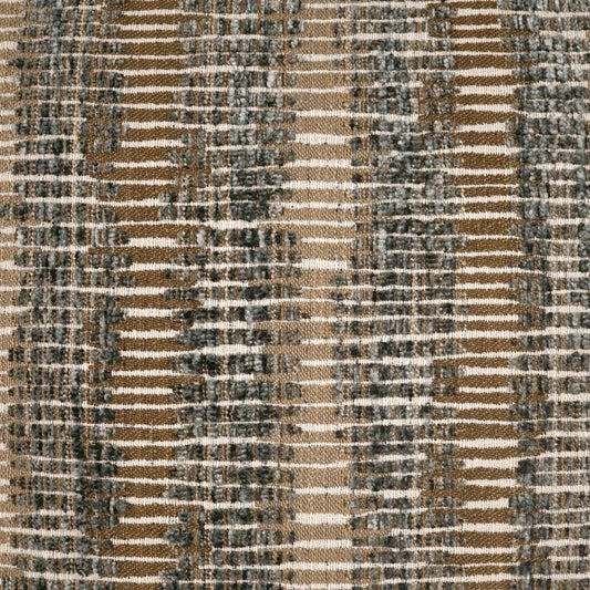 D.V. KAP HOME 4293-G-YARD Ramone Fabric - Granite Stripes, Global  Tan, Blue   - Ramone
