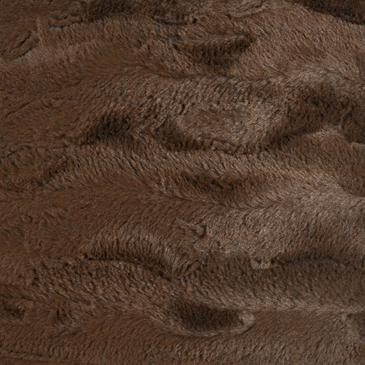 D.V. KAP HOME 4294-B-YARD Orca Fabric - Brown Faux Fur, Solid  Brown   - Orca