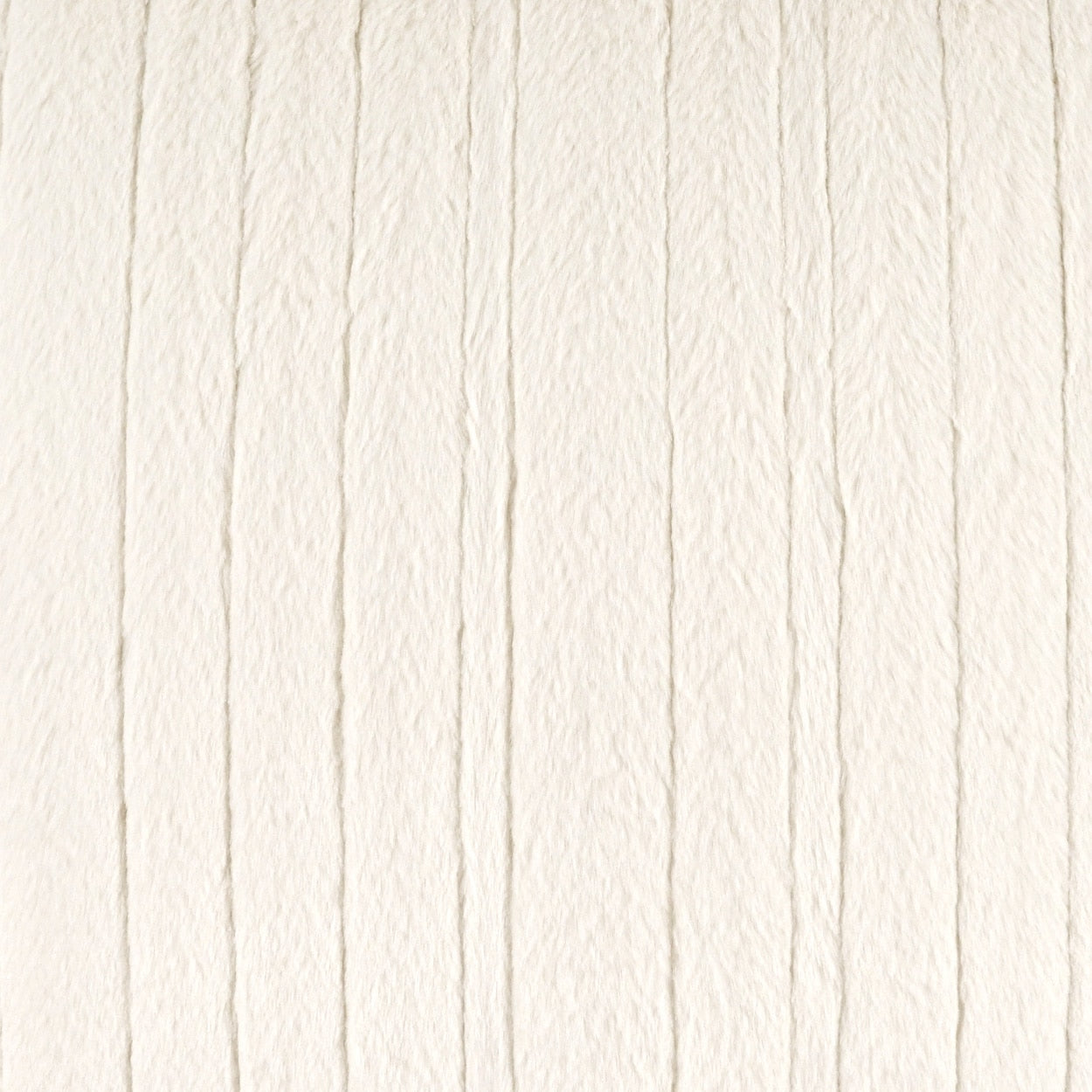 D.V. KAP HOME 4295-I-YARD Spalding Fabric - Ivory Faux Fur, Solid, Stripes  Ivory   - Spalding
