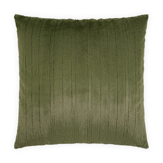 D.V. KAP HOME   24" x 24" Spalding Pillow - Pine Faux Fur, Solid, Stripes    - 4295-P-2424