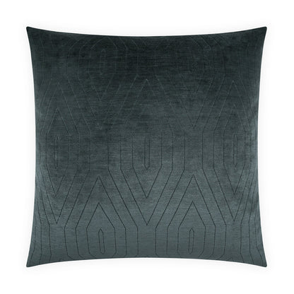 D.V. KAP HOME   24" x 24" Lisse Pillow - Indigo Solid, Geometric, Transitional    - 4297-I-2424