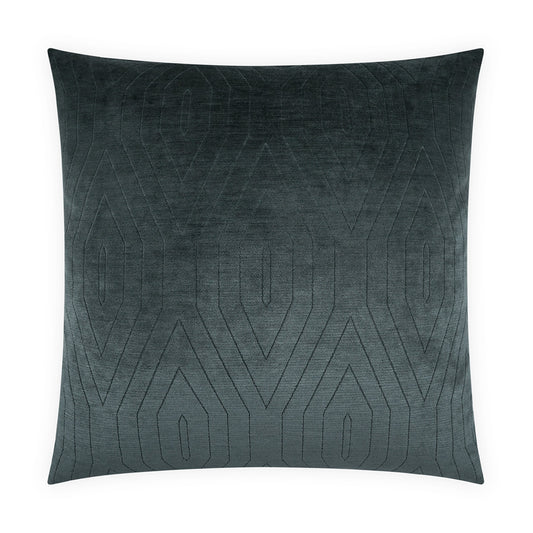D.V. KAP HOME   24" x 24" Lisse Pillow - Indigo Solid, Geometric, Transitional    - 4297-I-2424