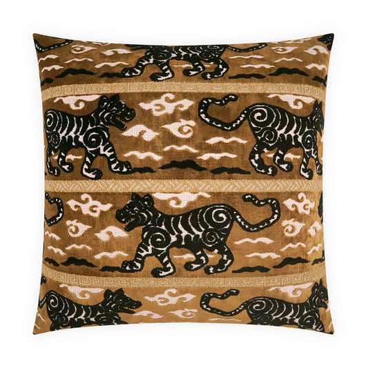 D.V. KAP HOME   24" x 24" Katana Pillow - Topaz Animal, Novelty, Traditional    - 4298-T-2424