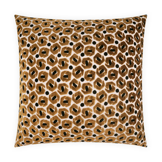 D.V. KAP HOME   24" x 24" Ollina Pillow - Topaz Modern, Geometric, Circular - Dots    - 4299-T-2424