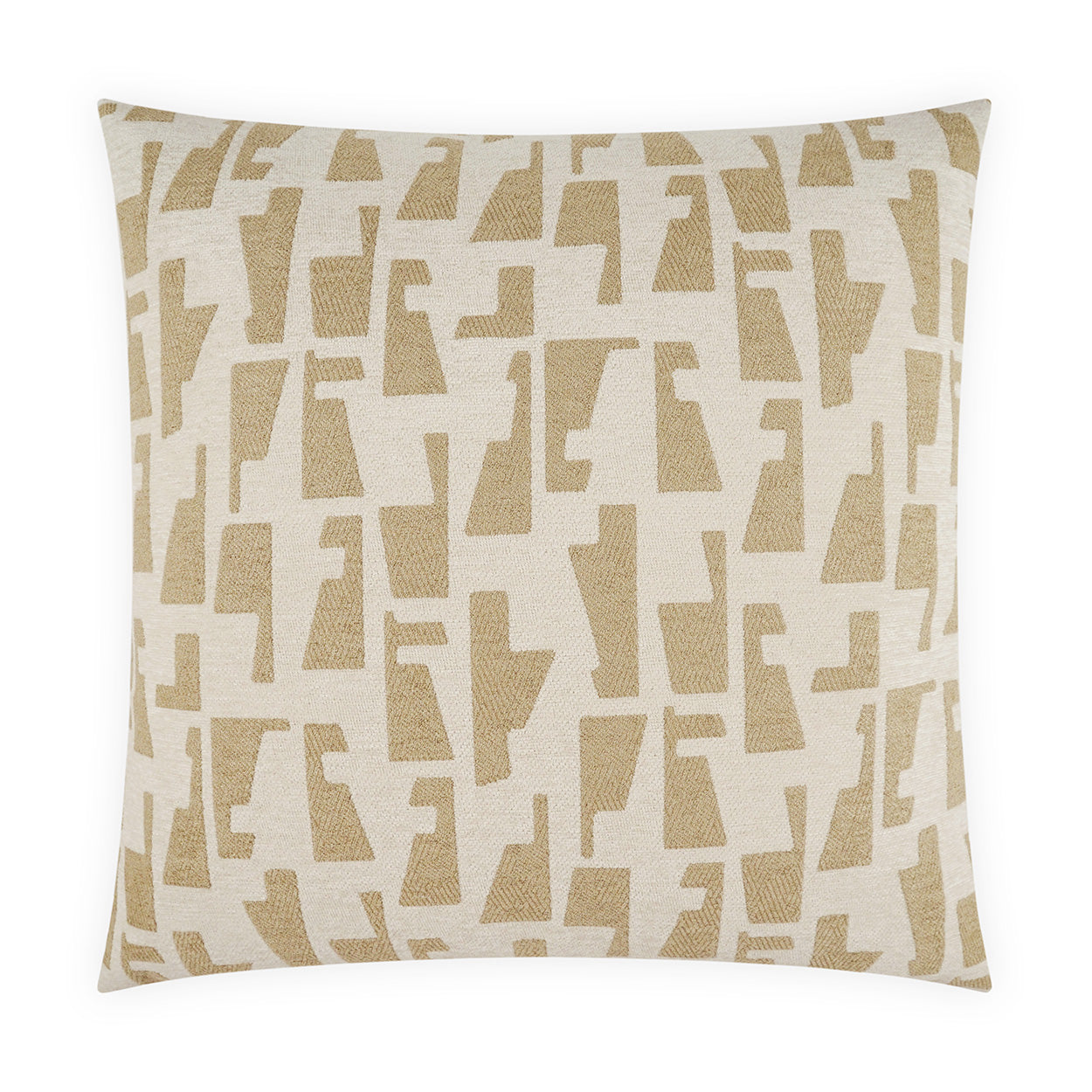 D.V. KAP HOME   24" x 24" Targa Pillow - Linen Modern, Global, Abstract, Geometric    - 4301-L-2424