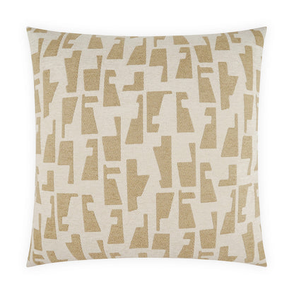 D.V. KAP HOME   24" x 24" Targa Pillow - Linen Modern, Global, Abstract, Geometric    - 4301-L-2424
