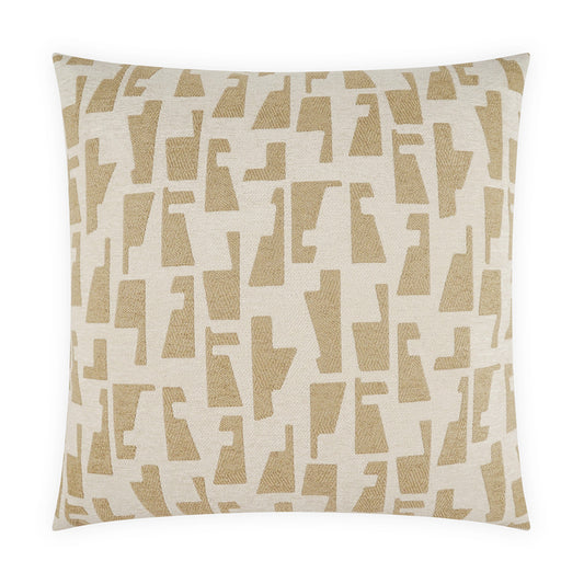 D.V. KAP HOME   24" x 24" Targa Pillow - Linen Modern, Global, Abstract, Geometric    - 4301-L-2424