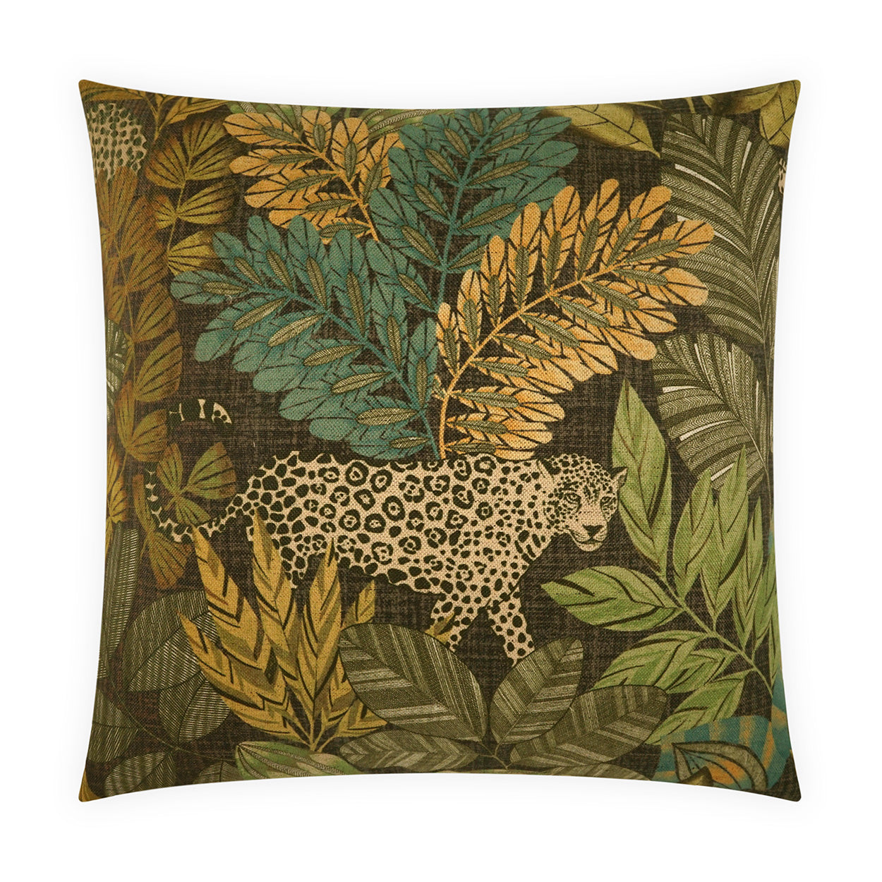 D.V. KAP HOME   24" x 24" Etosha Pillow - Midnight Animal, Novelty, Floral    - 4302-M-2424