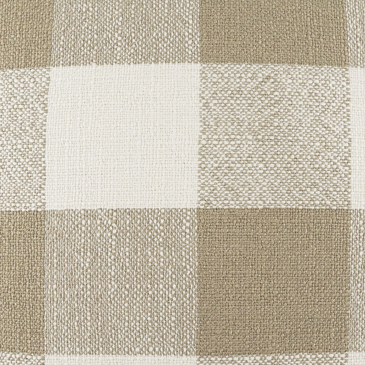D.V. KAP HOME 4303-M-YARD Checked Out Fabric - Mushroom Plaid - Check, Farmhouse, Beach  Tan   - Checked Out