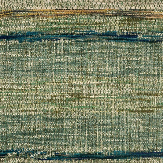 D.V. KAP HOME 4305-P-YARD Sansone Fabric - Peacock Global, Western Chic, Beach  Turquoise,Teal   - Sansone