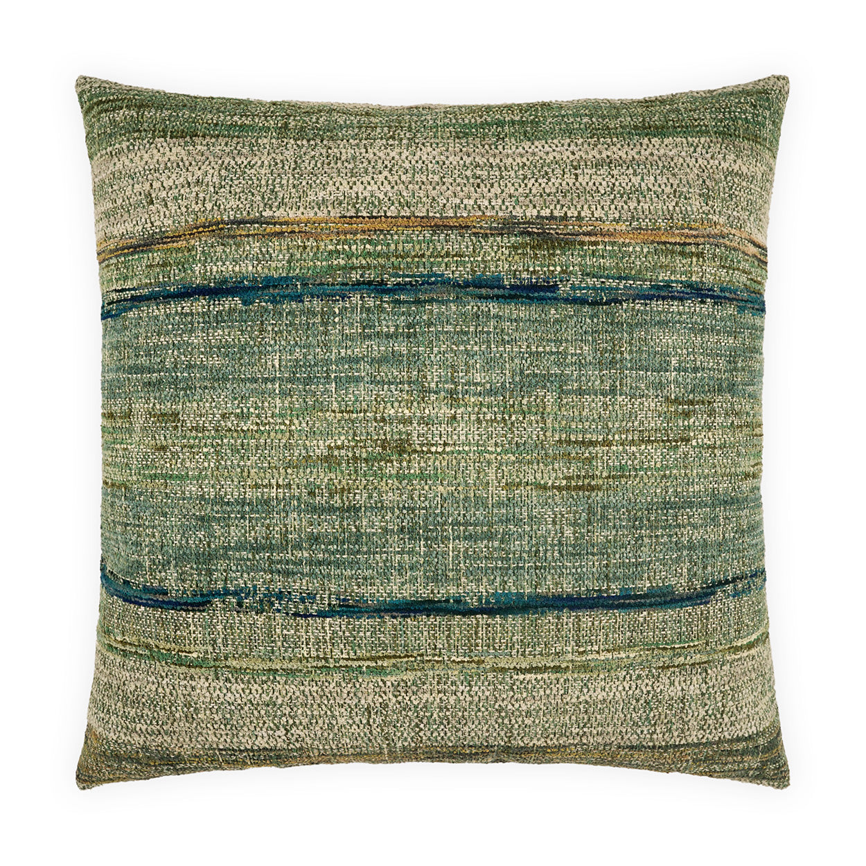 D.V. KAP HOME   24" x 24" Sansone Pillow - Peacock Global, Western Chic, Beach    - 4305-P-2424