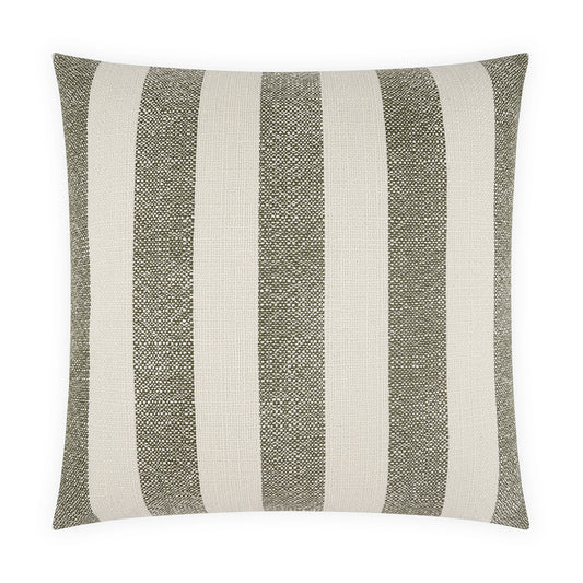 D.V. KAP HOME   24" x 24" Roxbury Pillow - Dill Stripes, Beach, Farmhouse    - 4311-D-2424