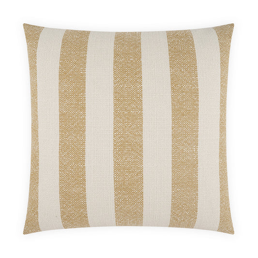D.V. KAP HOME   24" x 24" Roxbury Pillow - Sunflower Stripes, Beach, Farmhouse    - 4311-S-2424