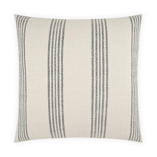 D.V. KAP HOME   24" x 24" Hillcrest Pillow - Blue Stripes, Beach    - 4313-B-2424