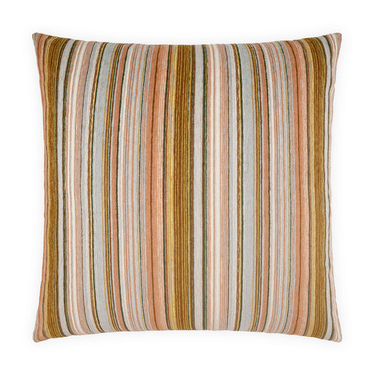 D.V. KAP HOME   24" x 24" Elevado Pillow - Beach Stripes, Beach    - 4316-B-2424