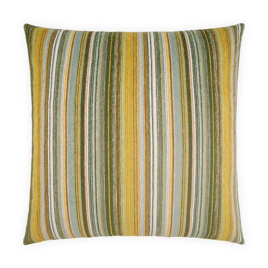 D.V. KAP HOME   24" x 24" Elevado Pillow - Mineral Stripes, Beach    - 4316-M-2424