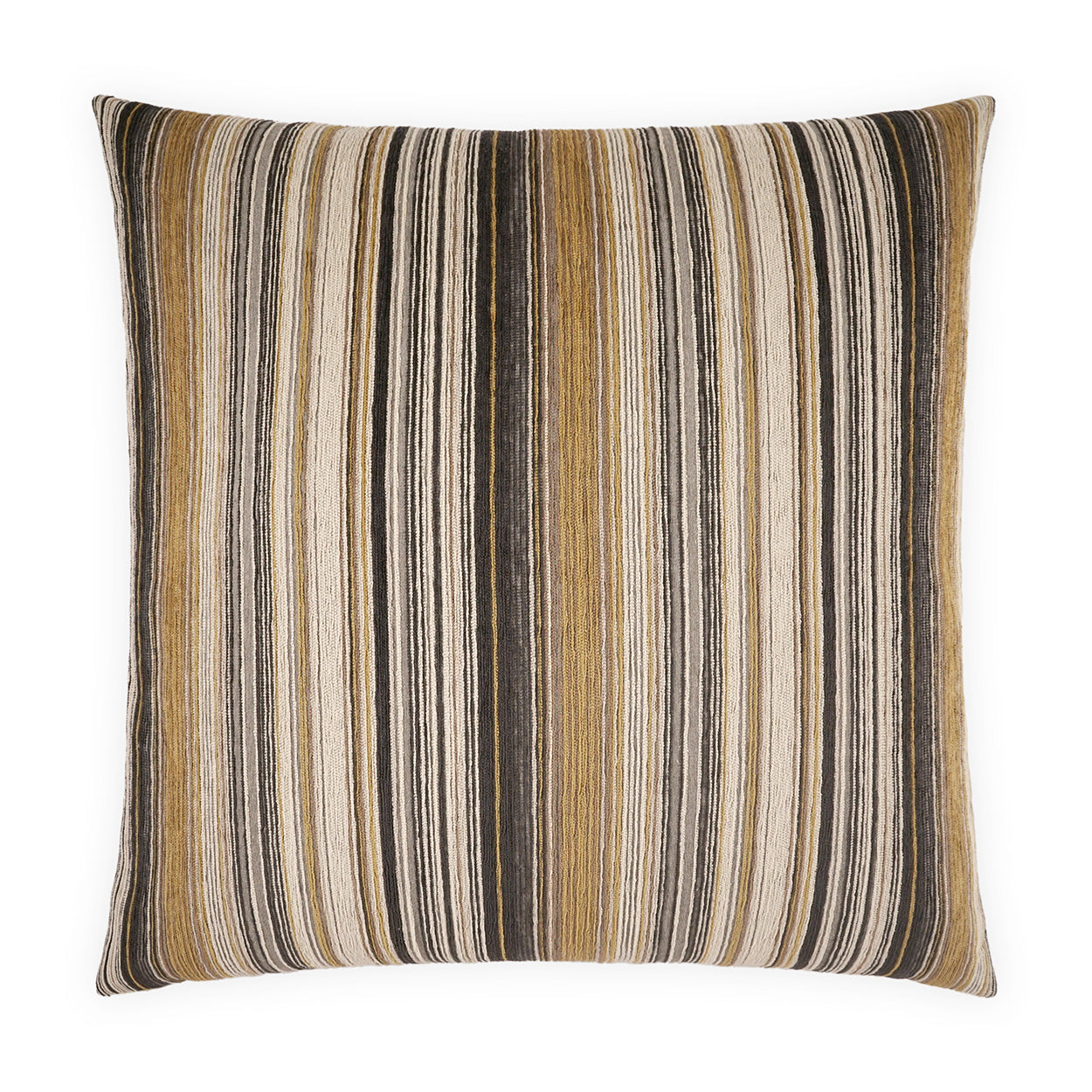 D.V. KAP HOME   24" x 24" Elevado Pillow - Tweed Stripes, Beach    - 4316-T-2424